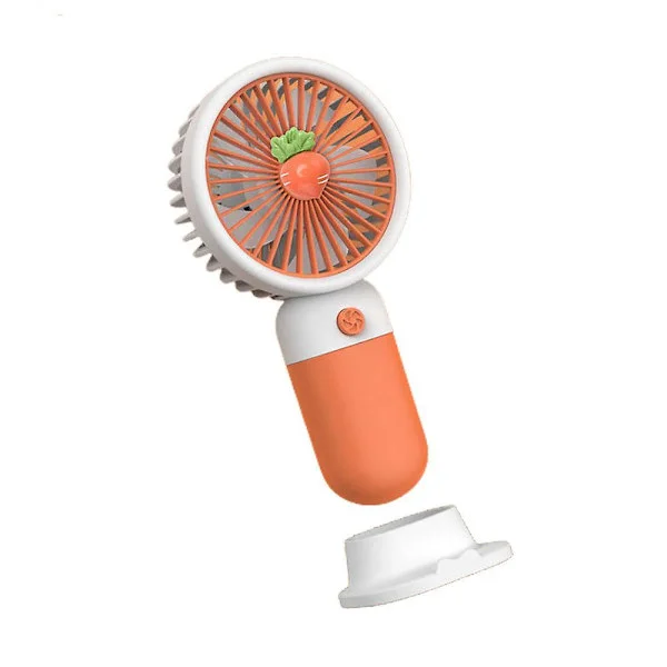 Portable Cartoon Mini Handheld Fan Folding Small Cooling Desk Fan Usb Rechargeable