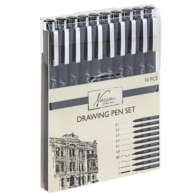 Nassau Fine Art Fineliners 10-set