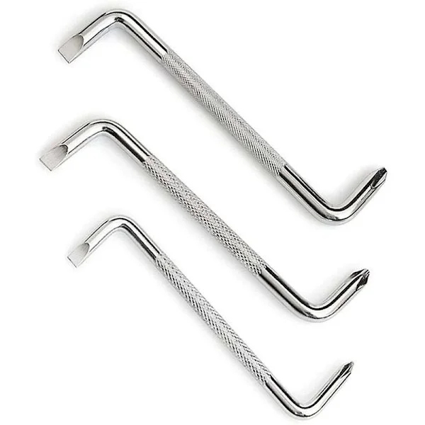 3-delt offset skrutrekkersett med flat skrutrekker og magnetisk skrutrekker, Z-type med Phillips skrutrekker