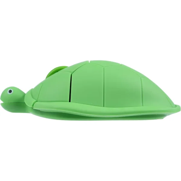 Trådlös mus, söt djurformad sköldpadda, trådlös datormus, optisk ergonomisk mus för dator, laptop, bärbar dator (grön)
