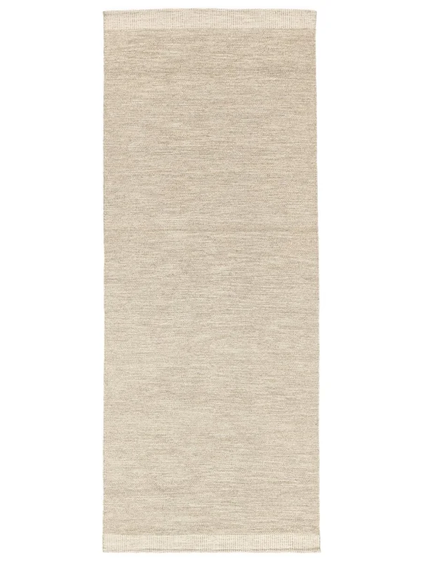Ullmatta Enfärgad Serafina Beige Gångmatta Liten Oeko-Tex