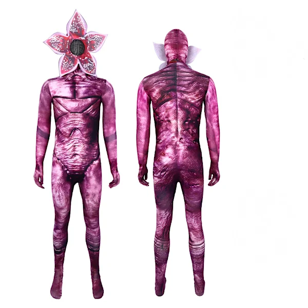 Demogorgon-kostyme for barn gutter Halloween skummelt cosplay blomstermonster jumpsuit A-stil jumpsuit+hodeplagg{FY} A-stil jumpsuit+hodeplagg 170