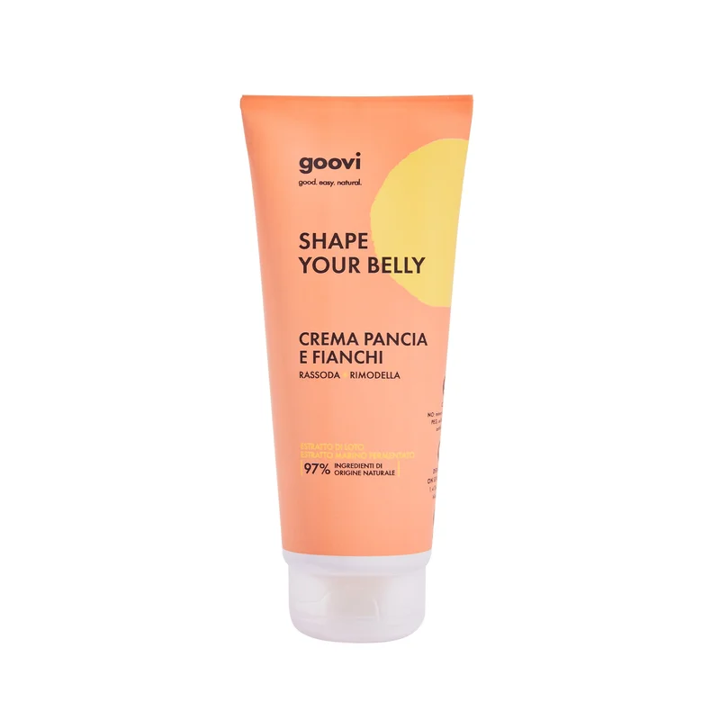 Goovi Crema Pancia e Fianchi SHAPE YOUR BELLY 200ml - Crema pancia e fianchi rimodellante