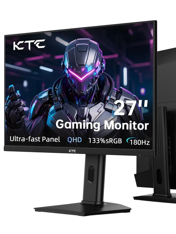 AliExpress - KTC Gaming Monitor 27 Zoll, 2K@180Hz / 144Hz 1440P Monitor mit Fast-IPS Panel, 1 ms GtG, HDR 400, Adaptive Sync, 450 cd/m2H27T7