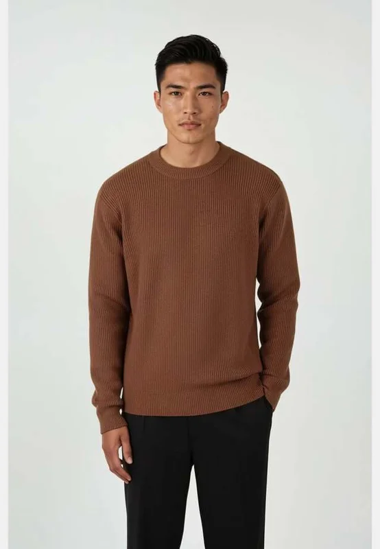 Ciszere Eddie Knitted Sweater Tröjor Herr Orange L