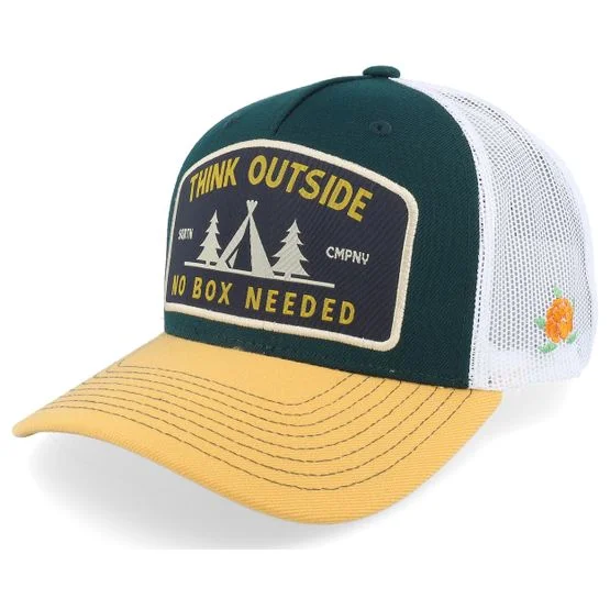 SQRTN - Groen trucker Cap - Outside Cap Olive Trucker @ Hatstore
