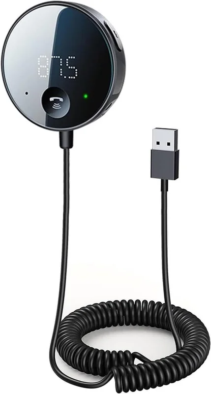 ING 2-i-1 Bil FM-sender & Bluetooth-modtager, FM-sender med håndfri radioadapter, SD-kortunderstøttelse