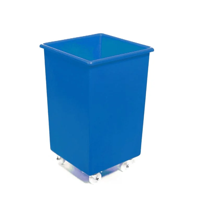 Mobile container truck, 760x460x460 mm, 118 L, blue