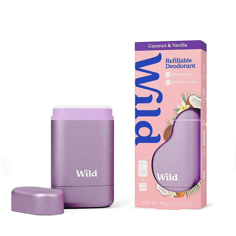 Spar 20% • Køb 2, Wild Deodorant Refillable Coconut Vanilla, Parfumer & Dufte, Parfumer & Dufte, Deodorant