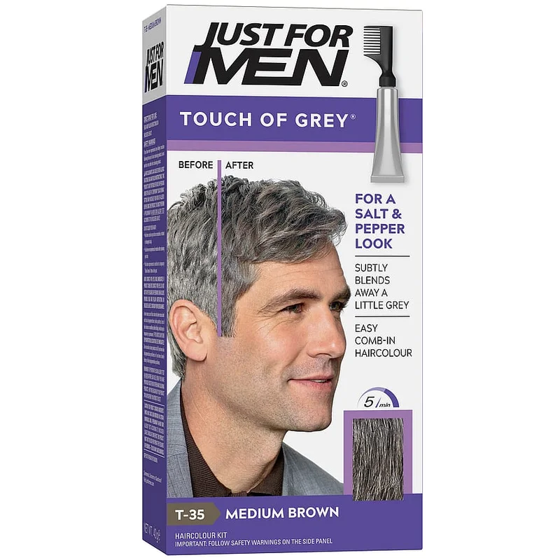 Just For Men Touch Of Grey Grey Medium, Mænd, Hår, Hårfarve
