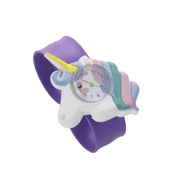 Kids Watch (Purple Unicorn), Waterproof Kids Quartz Watch