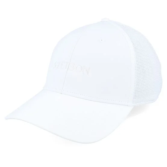 Stetson - Weiss Cap - Baseball Active White Stretch Fit @ Hatstore
