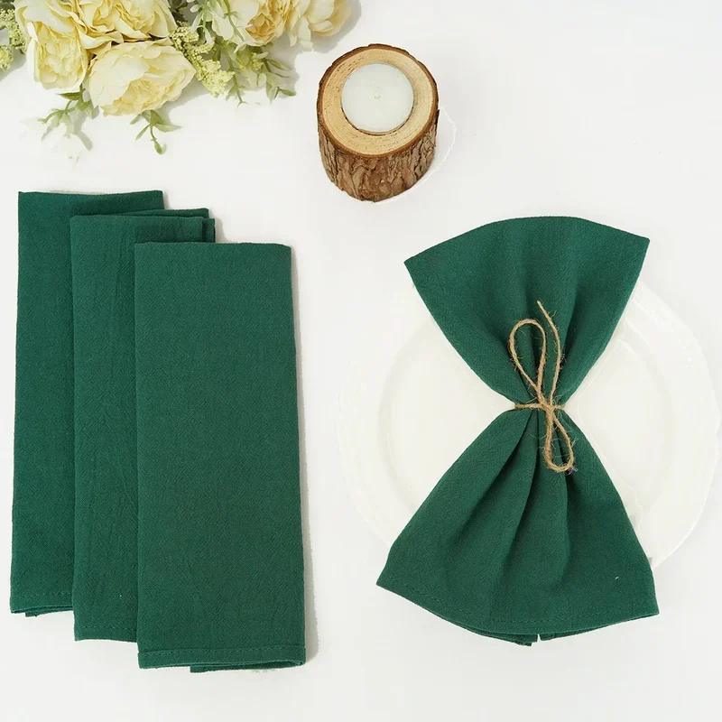 AliExpress - Serviettes de table en tissu de coton pour la décoration de la maison, napperon, torchon de cuisine, décor de mariage, nouvel an, Noël, 