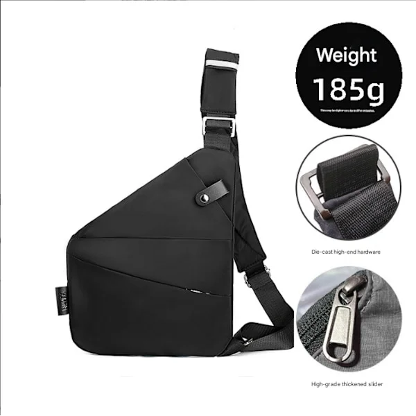 Small Sling Bag Wallet Anti-theft Shoulder Bag Men Women Crossbody Bag Black