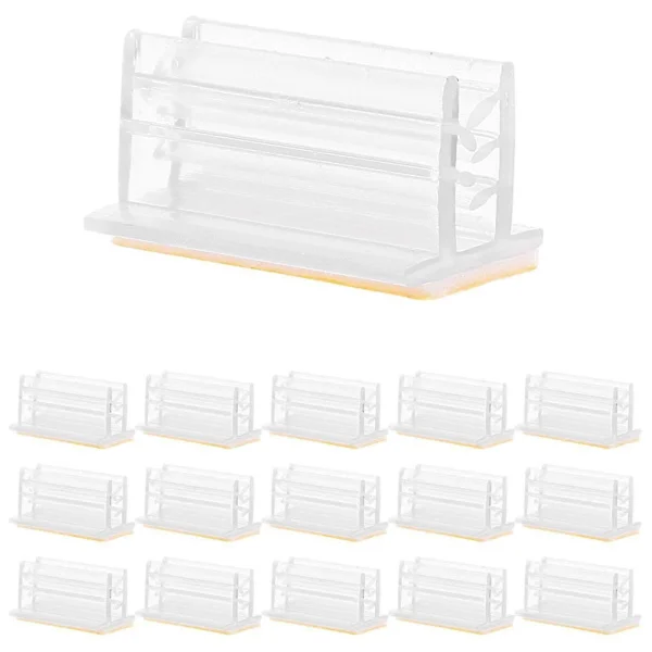 50 stk Selvklebende Skiltholdere Mini Nyseskjermpaneler Holder Beskyttelse Skiltholder for Kort Kvitteringer Bilder