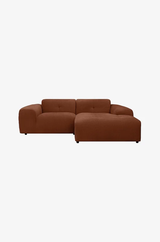 NORDICOMFY - Sofa Fab Liten sjeselong til høyre - Orange - Sofaer med sjeselong - Fra Homeroom