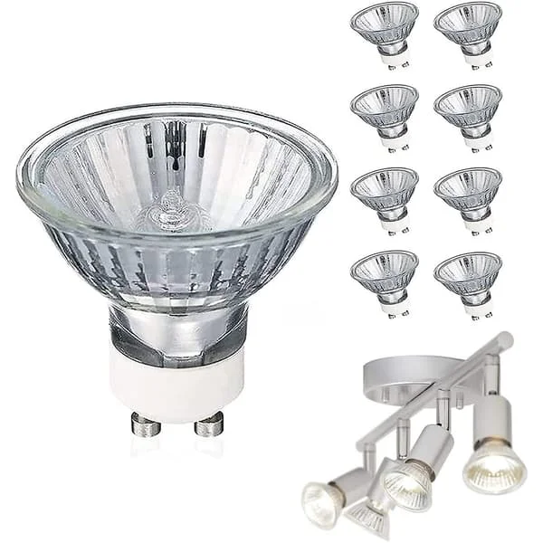 Gu10 35 Watt Halogen Reflektorlampa Varmvit Dimbar, Gu10 Halogen 35w Halogenlampor, Gu10 Dimbar Varmvit 2 st 2 st 230V-35W
