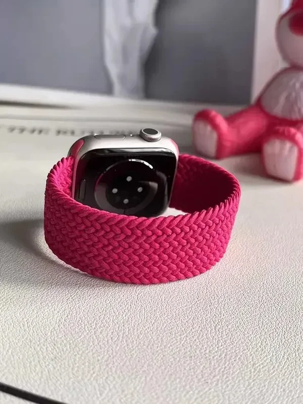 AliExpress - Band voor Apple Watch Series 11 10 46 mm 9 7 8 5 SE 6 41 mm 45 mm 40 mm 46 mm 42 mm Ultra 49 mm armband correa gevlochten solo lusband