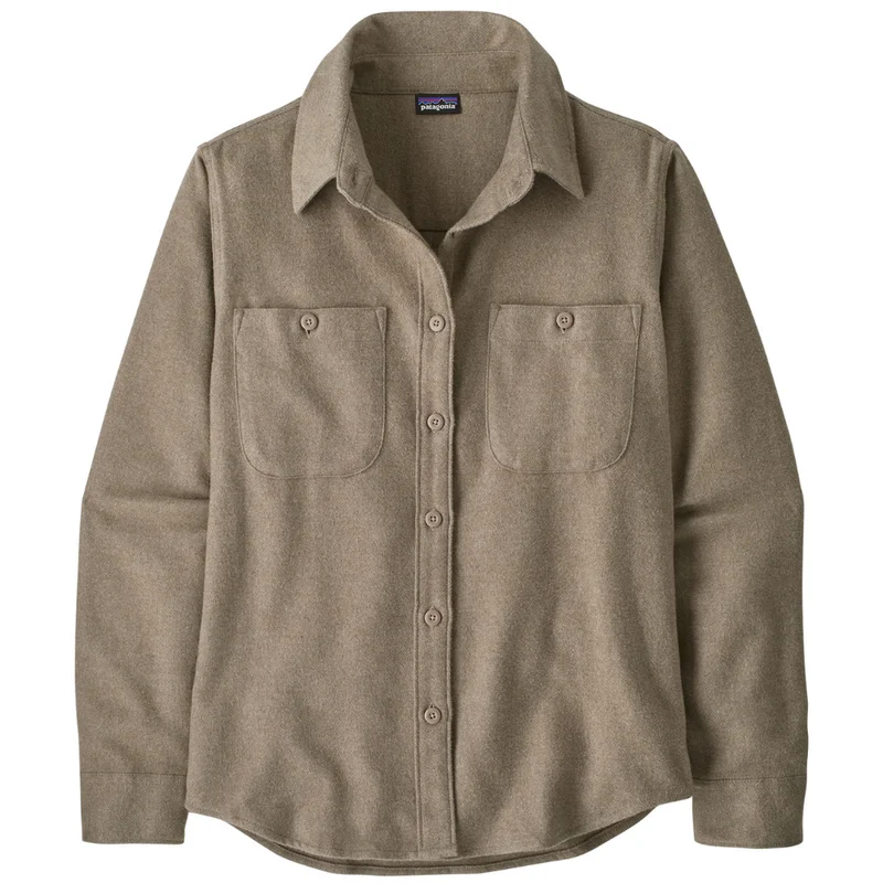 Patagonia W's Fjord Flannel Shirt Whole Weave: Seabird Grey