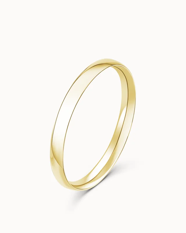 Gladde ring voor haar Naom18K geelgoud 2 mm - verlovingsringen en Trouwringen van Vanbruun