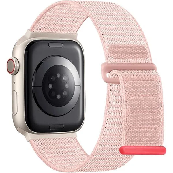 Sport Nylon Loop Armbånd Kompatibel med Apple Watch Armbånd 44/45/46/49mm, til Kvinder Mænd, til IWatch Serie SE 9/8/7/6/5