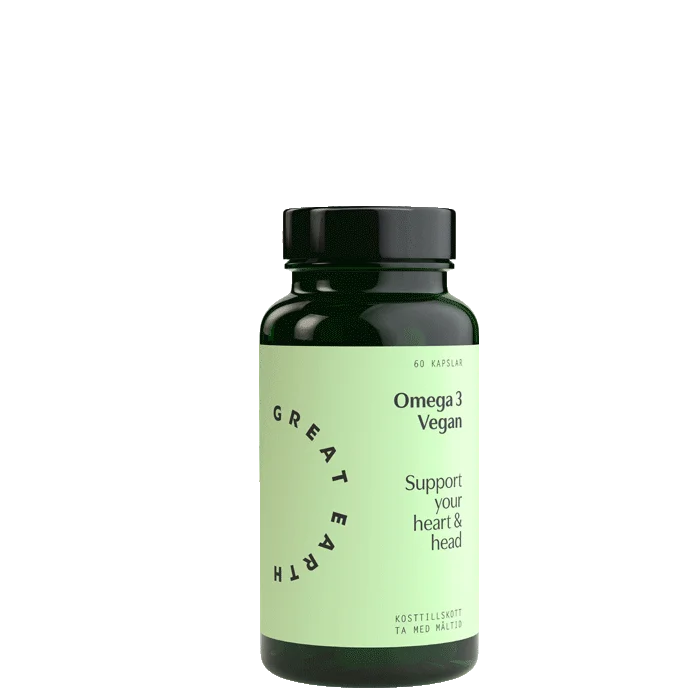 Great Earth Omega 3 Vegansk 60 kapsler