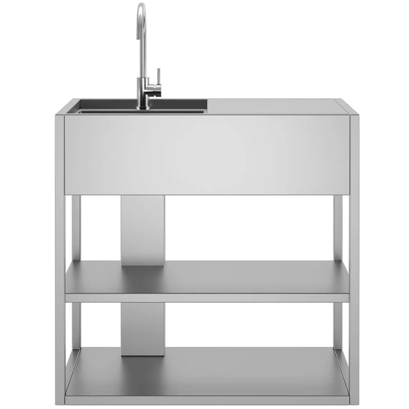 Röshults Essentials diskbänk 94 cm vänster, rostfritt stål | Utematlagning > Utekök | Bagaren och Kocken
