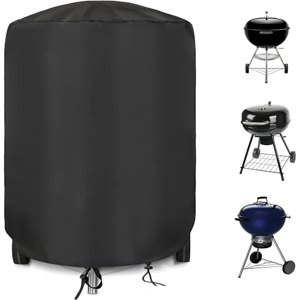 57 cm grillöverdrag, 500D vattentätt Oxford-material, för Weber 57 cm sfärisk grill, gasgrilltillbehör (Φ71 x 73 cm)