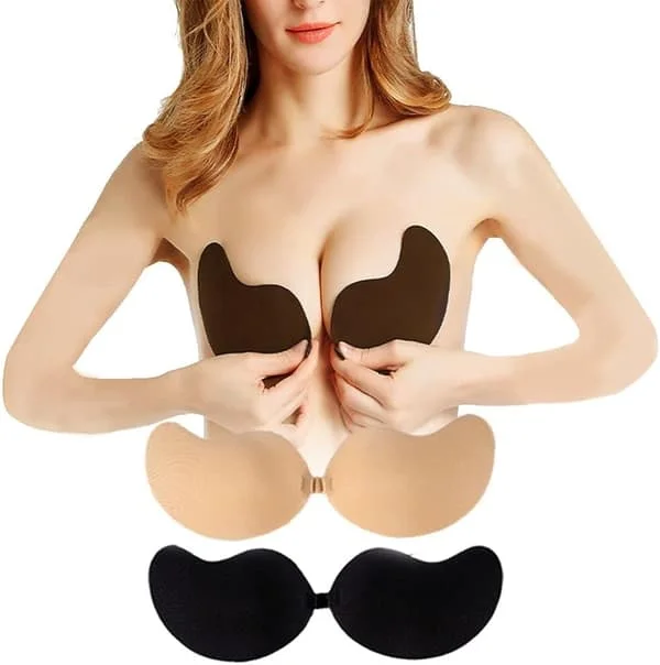 3 Par Sticky BH Push Up självhäftande BH Osynlig axelbandslös