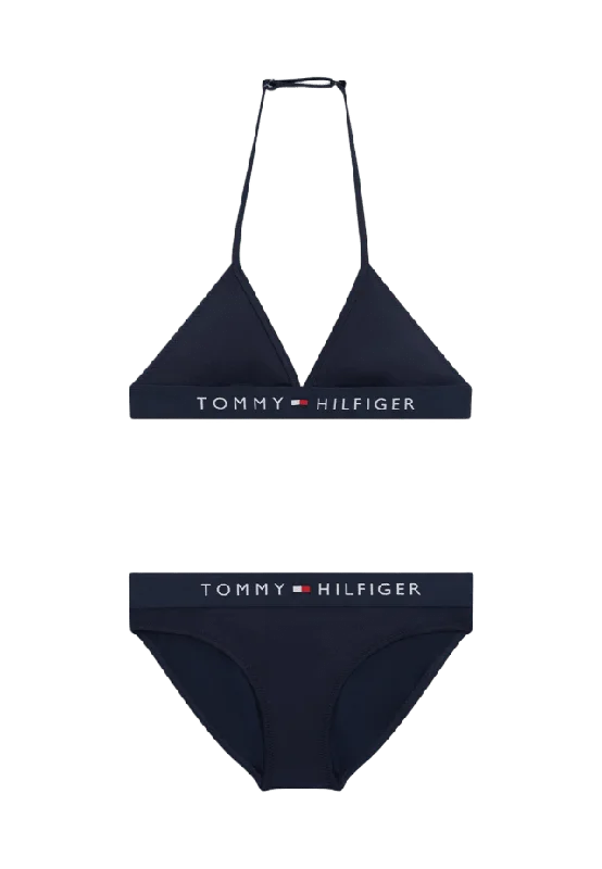 Tommy Hilfiger TRIANGLE SET Badkläder Dam Blå 152/164