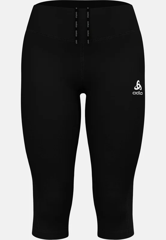 Odlo Women's Essential Mesh 3/4 Running Tights, XS, black