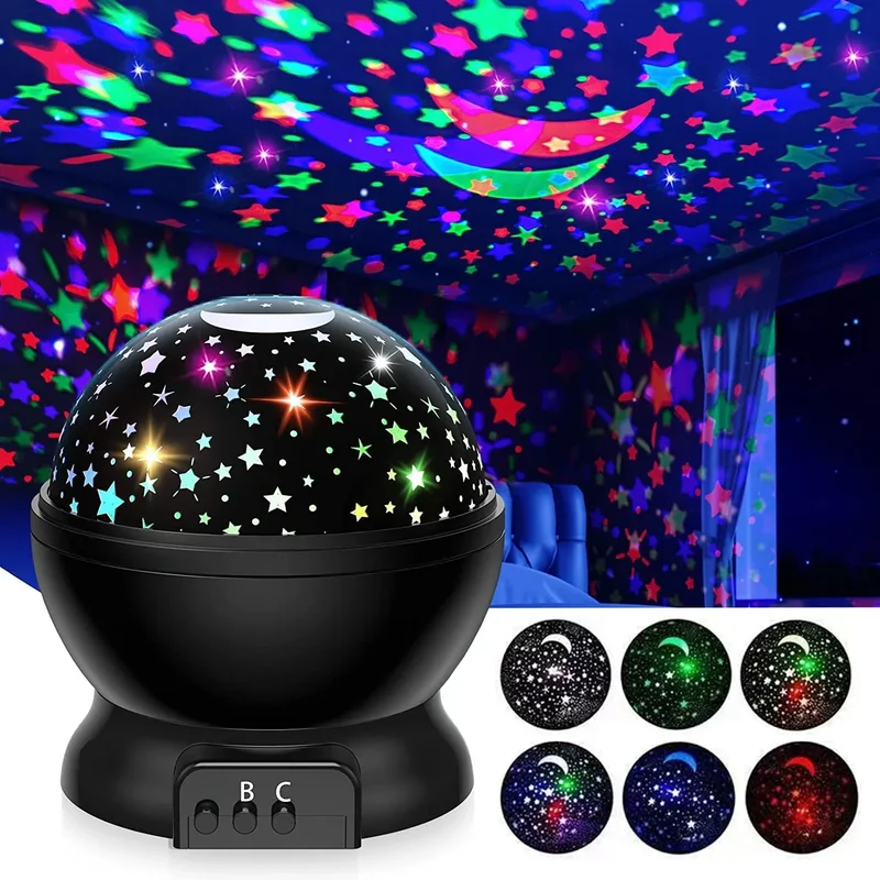 AliExpress - Nachtlampe Projektor Sternenhimmel Nachtlicht Projektor Babylampe Dekor Rotierender Sternenkinderzimmer Mond Galaxy Projektor 