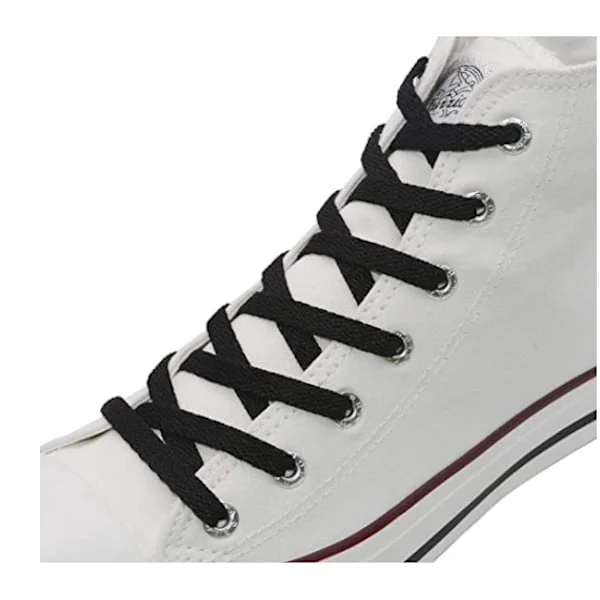 *Lave og mellemhøje snørebånd, flade sneakers, velegnet til sportssko, sportssko snørebånd (sort 0,8m 1 par)*