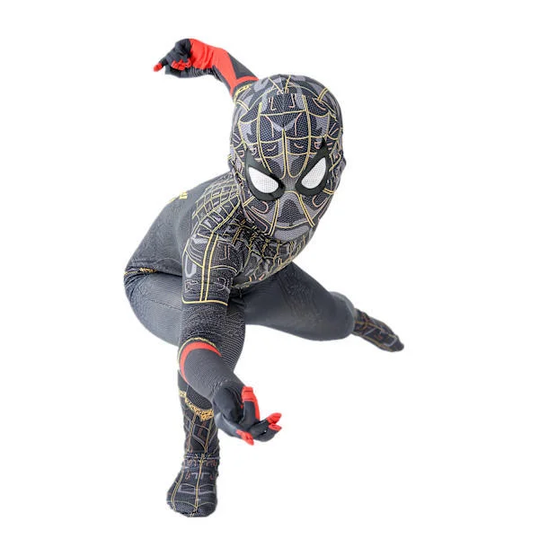 Mub- Röd Svart Spiderman Kostym Spider Man Dräkt Spider-man Kostymer Barn Barn Spider-Man Cosplay Kläder halloween kostym G 100