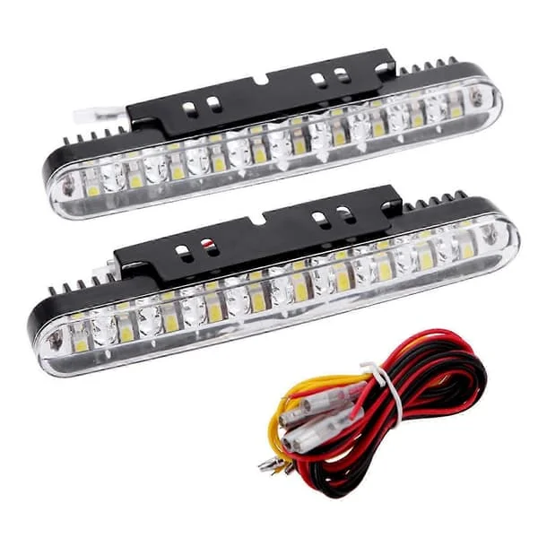 2st 30LEDs Bil Varselljus DRL Dagsljuslampa med Blinkersindikatorer