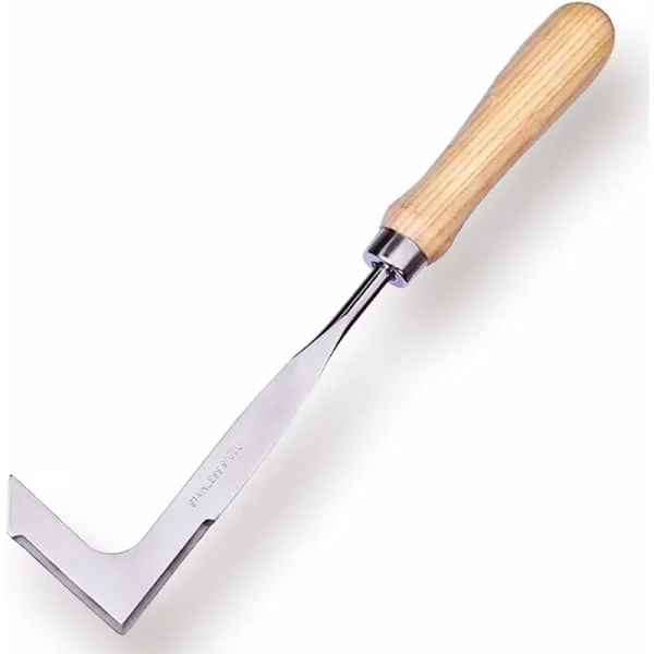 Rustfrit Ukrudtsfjerner Håndtag Manuel Ukrudtsfjerner Værktøj Manuel Have Ukrudtsfjerner Værktøj til Hurtig Ukrudtsfjernelse af Jord og Haver 32cm 