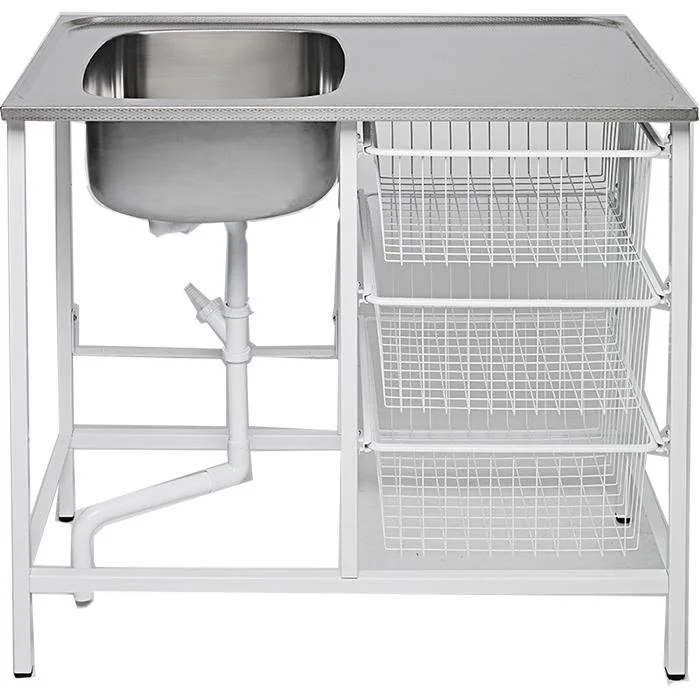 Contura CABM 10 R Tvättbänk paket, med 3 trådbackar, Tvättstuga