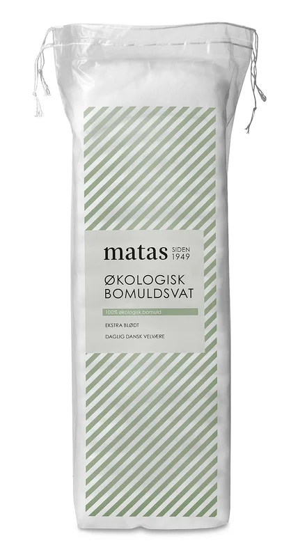 3 for 39,-, Matas Striber Økologisk Bomuldsvat 100 g, Medicin & Pleje, Vat & Vatpinde, Øvrigt