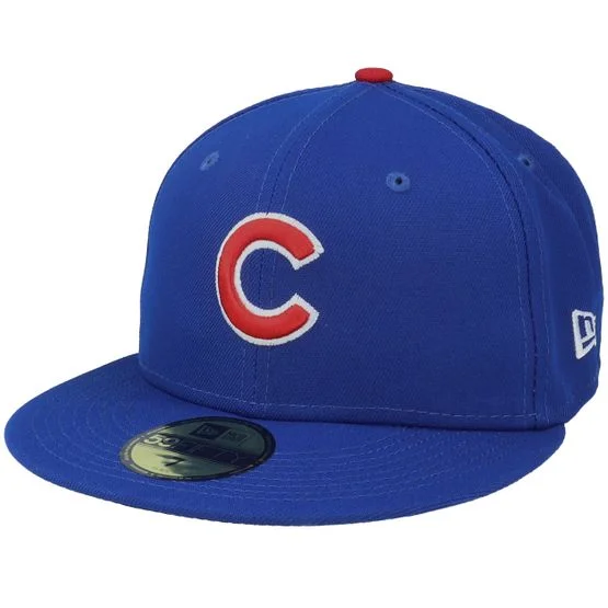 New Era - MLB Blau fitted Cap - Chicago Cubs Authentic On-Field 59Fifty Blue Fitted @ Hatstore