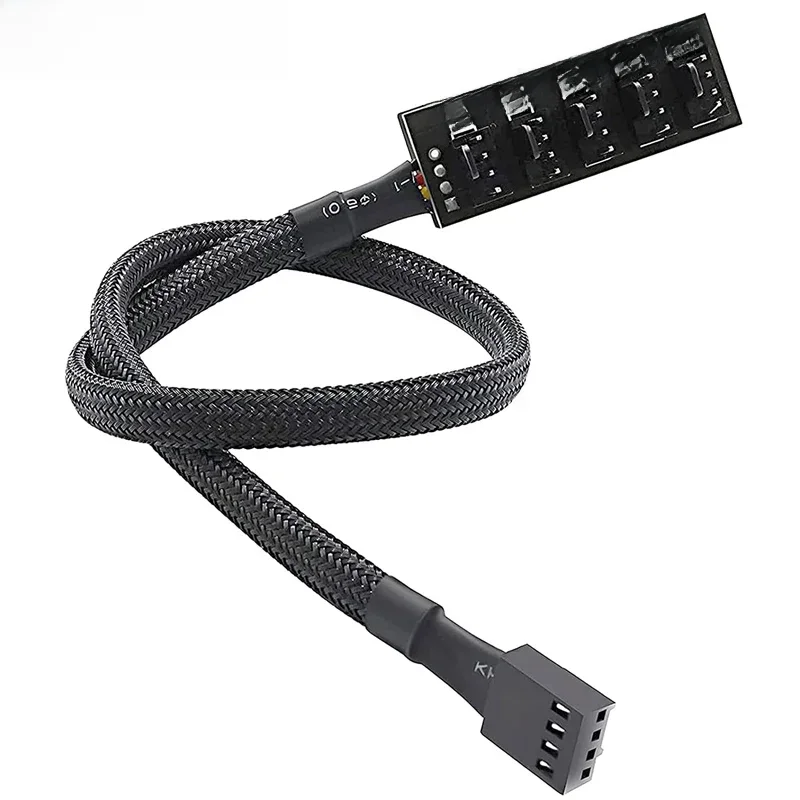 AliExpress - PWM Fan Hub PC CPU Kühlung 4/3PIN Lüfter Stromkabel Hub Adapter ummantelt Gehäuse Splitter für Computer Kühler Gehäuse Fans 1 bis 5 (40 