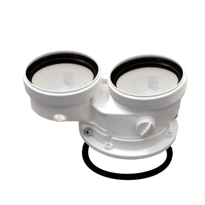 Kit sdoppiato scarico fumi tubi separati 80/80 per caldaie a condensazione Ferroli
