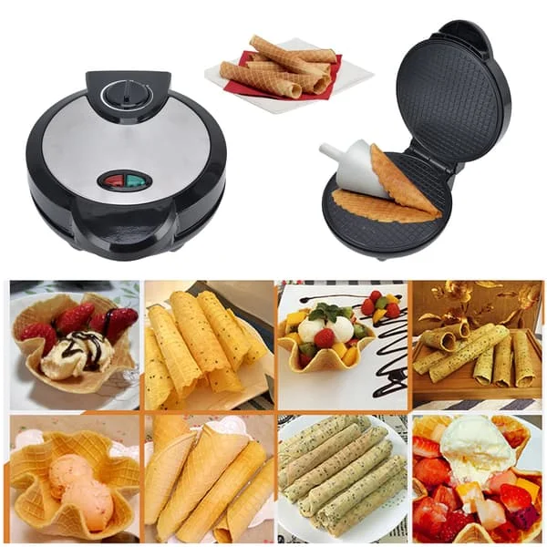 Rask Snack Maker, Belgisk Vaffeljern med Non-stick 7-tommers Vaffel for Enkel Rengjøring, Bærbar Frokostmaskin Tilbyr Matlaging på Farten