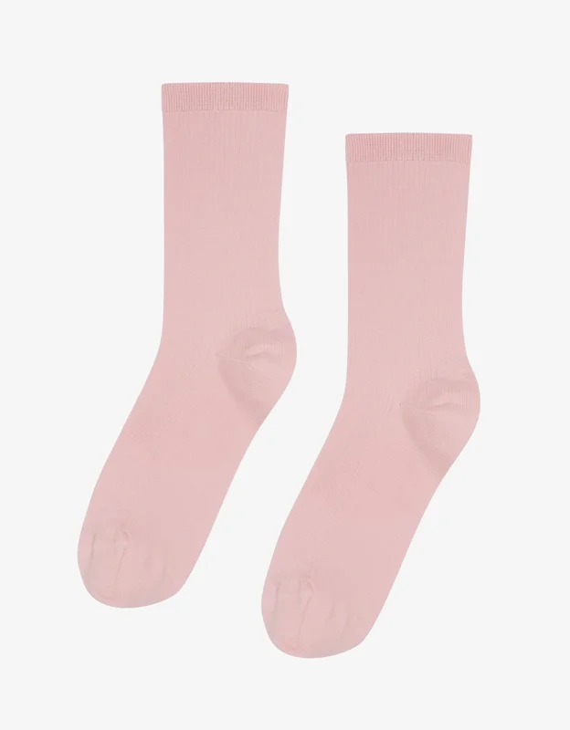 Women Classic Organic Sock - Faded Pink - One Size