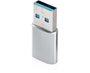 Andersson USB-A till USB-C adapter 3A Silver - USB-A till USB-C adapter 3A, 60W