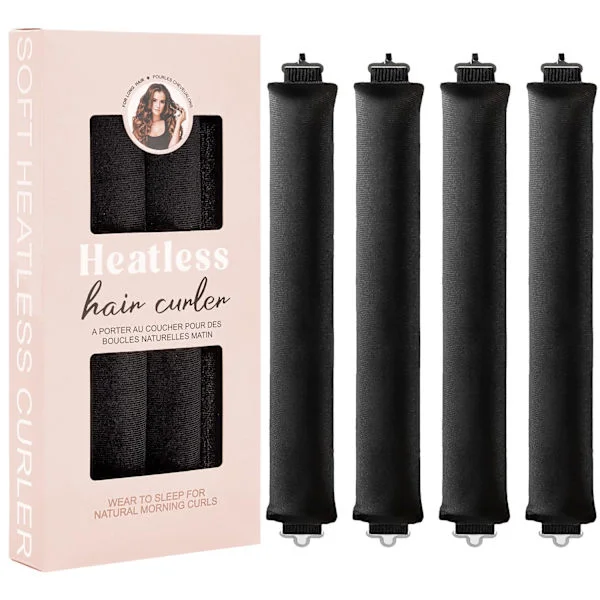 SOHO Heatless Curls Hårrulle til Krøller uden Varme - Sort