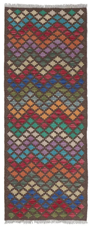 Kelim Afghan Old Style Handvävd 72X190 Hallmatta