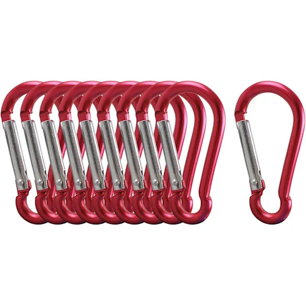 10 stk. Aluminiumlegering Karabinkrok Mini Karabinkrok Liten Nøkkel Karabinkrok