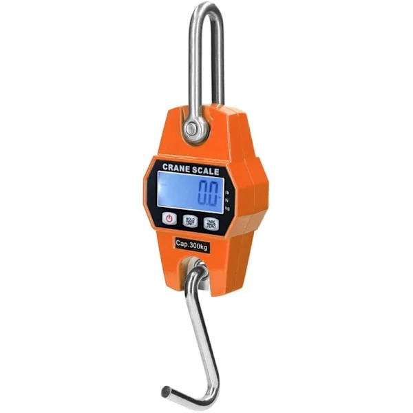 Digital Crane Scale 300kg/660lb, Portable LCD Hanging Scale with Hook for Hunting, Agriculture, Factory - Accurate Sensor