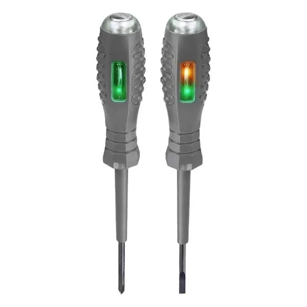 2-i-1 Spenningstester Skrutrekker, Sterk Magnetisk Skrutrekker med Høyt Dreiemoment, Elektrisitetsdetektor, Belyst Magnetisk Skrutrekker