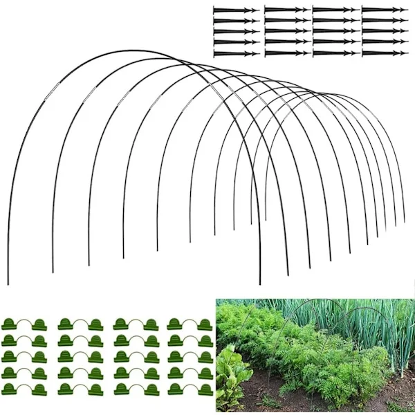 Greenhouse arch foil tunnel, arches for foil tunnel, garden tunnel, greenhouse arch fiberglass, tunnel arches for raised bed, garden bed